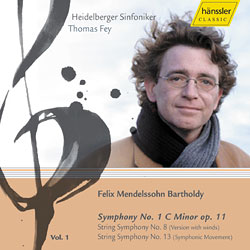 Felix Mendelssohn Bartholdy: Sinfonien Vol. 1